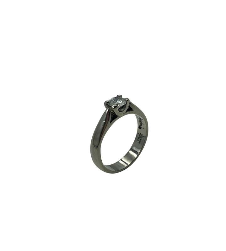 Reduced! Exclusive 18ct White Gold Engagement Ring with 0.35ct Natural Diamond by Rosanna Moskovitch