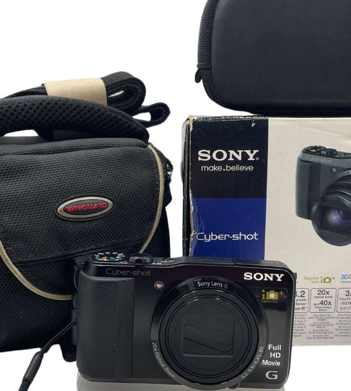 Sony Cyber-shot DSC-HX20V Camera with 20x Zoom, 18.2MP, GPS, and Accessories