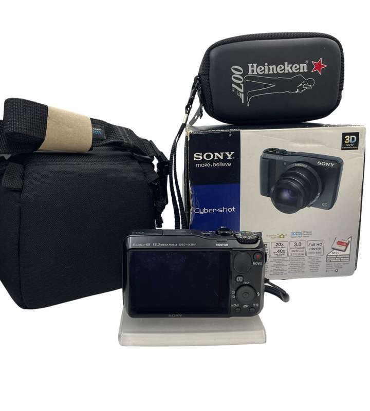Sony Cyber-shot DSC-HX20V Camera with 20x Zoom, 18.2MP, GPS, and Accessories
