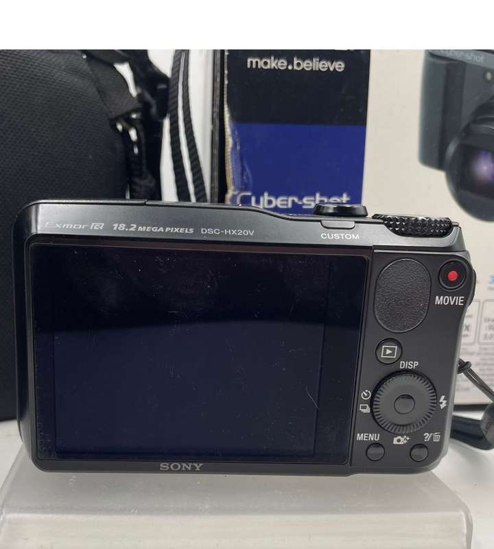 Sony Cyber-shot DSC-HX20V Camera with 20x Zoom, 18.2MP, GPS, and Accessories