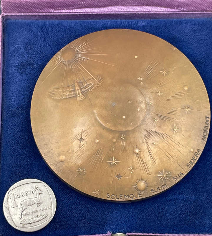 1989 French National Academy of Air and Space Bronze Medal by Bellini in Monnaie de Paris Case