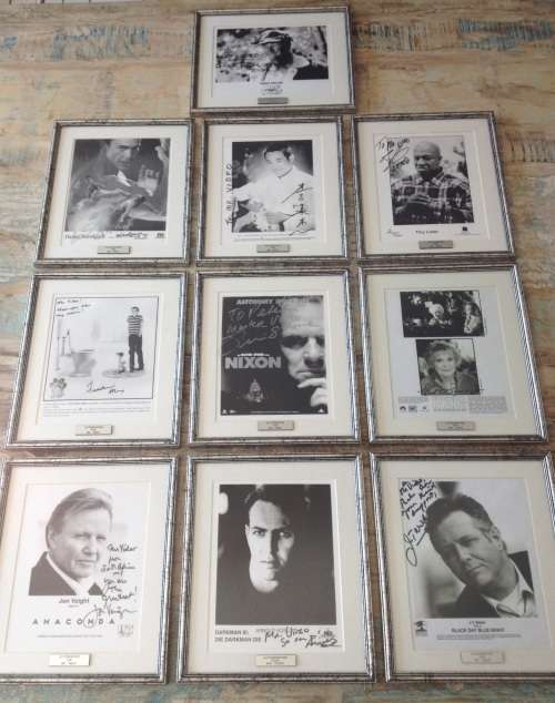 10x Framed Prints of Autographed Movie Posters