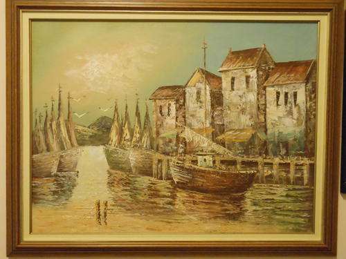 Unsigned and unknown artist, Oil on board, Framed: 720x570mm, Art: 610x460mm