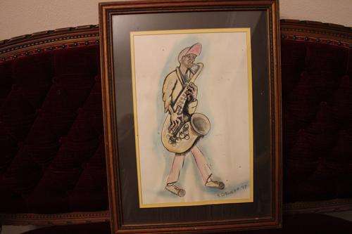 The late Albert Dasheka (1950-2006), Charcoal & pastels on paper, 1997, Great investment!