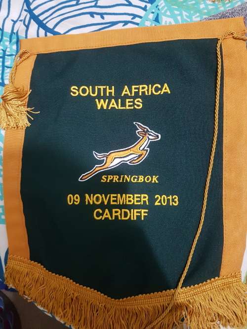 Springboks vs Wales pennant (2013)