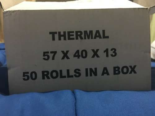 Thermal 57x40x30 Printer Paper 50 Rolls In The Box