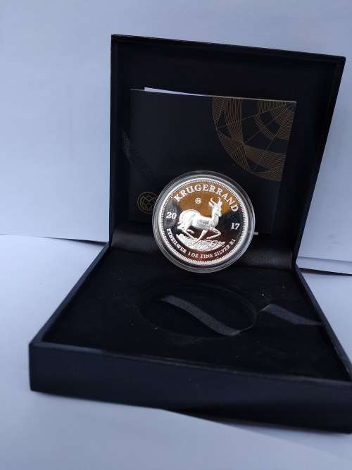 2017 Pure Silver 1oz Krugerrand Proof coin with COA