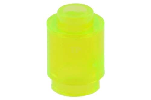 SET 4607: TRANS-NEON GREEN ROUND 1 X 1 OPEN STUD