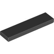 SET 7738: BLACK TILE 1X4 WITH GROOVE