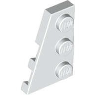 SET 7259: WHITE WEDGE PLATE LEFT 3X2