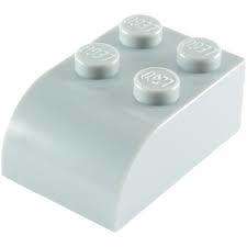 SET 4607: LIGHT GREY MODIFIED 2X3 CURVED TOP
