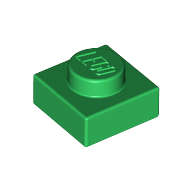 SET 4097: GREEN PLATE 1X1