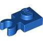 LEGO BLUE PLATE, MODIFIED 1X1 WITH CLIP VERTICAL