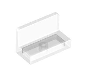 LEGO CLEAR PANEL 1X2X1 PANEL SQAURE CORNERS