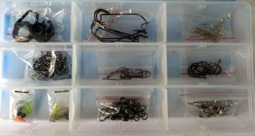 FISHING TACKLE BOX and ACCESSORIES