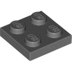 SET 4884: BLACK (2X2 STUD) FLAT PLATE