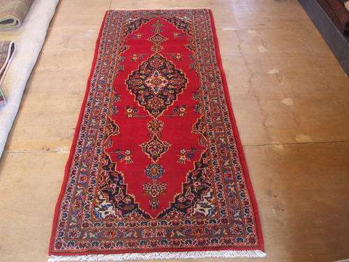 Super Fine Hand Woven Kashan Rug (217 x 90)