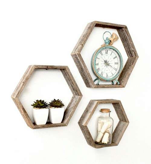Honey comb shelves