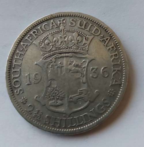 1936 SILVER HALF A CROWN