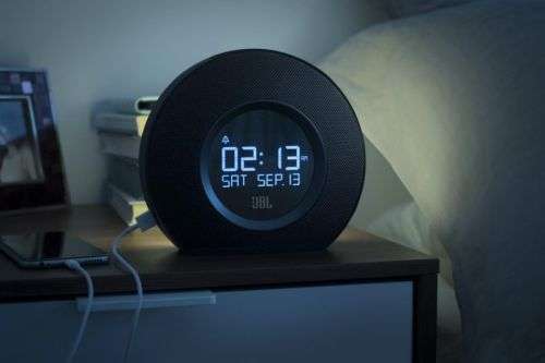 JBL Horizon - Bluetooth clock radio with USB charging and ambient light (BLACK)