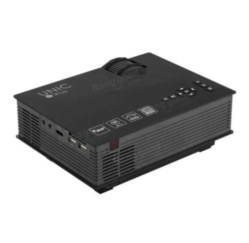 UC46 LED Projector 1200LM 1080P HD WIFI VGA SD AV USB Support Miracast DLNA Airplay