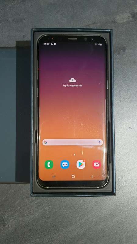 Samsung Galaxy S8+  DUOS 64GB Dual Sim G955FD (Gold) Used -  fine crack on screen
