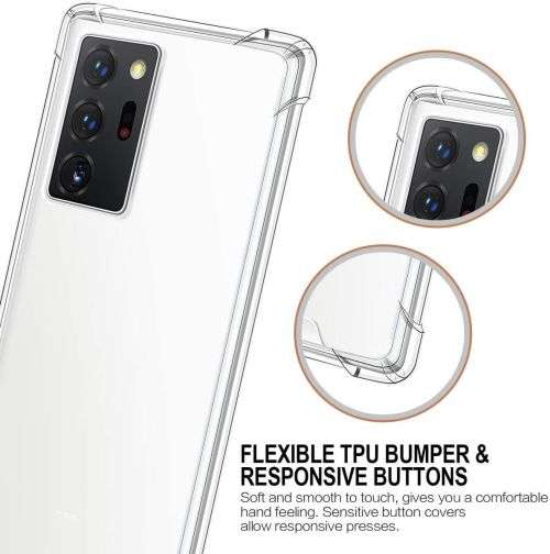 Samsung Galaxy Note 20 Clear Shockproof Protective Case