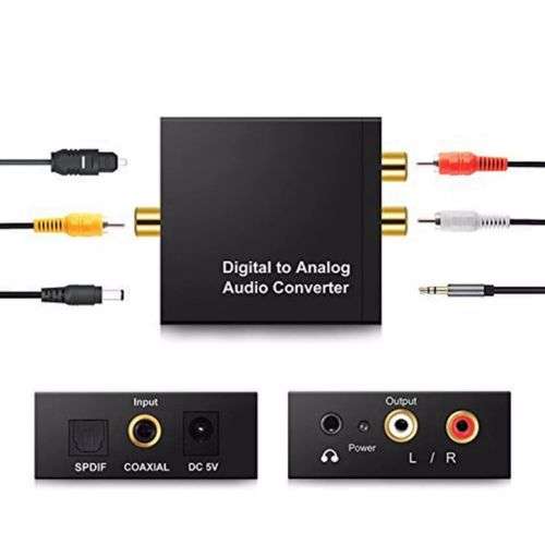 AP Link Digital to Analog Audio Converter -  Toslink & Coaxial IN RCA Out