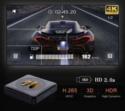 HK1 RBOX Smart TV Box Android 10 4K Media Player RK3318 2GB/16GB 2.4G / 5G Wifi -Fully loaded