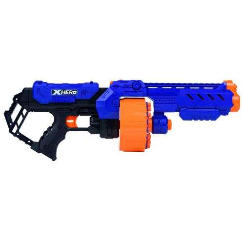 Xhero Soft Bullet Gun Set - 2 Guns, 48 Foam Bullets, 4 Targets