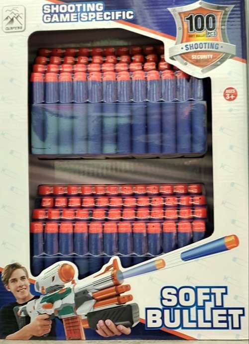 Soft Bullet Darts - 20 Piece - Gun Refill Foam - 100 Pack