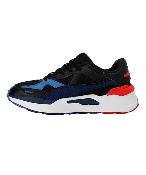 Puma Unisex-Adult BMW MMS RS-Simul8 Black-Estate Blue-Rosso Corsa Sneaker  - Size 6 to 10
