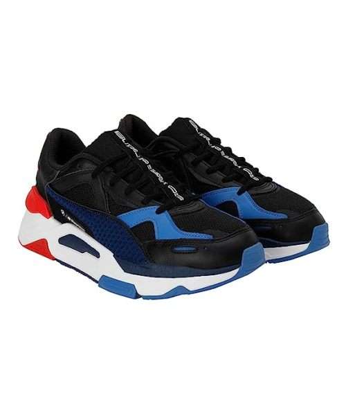 Puma Unisex-Adult BMW MMS RS-Simul8 Black-Estate Blue-Rosso Corsa Sneaker  - Size 6 to 10