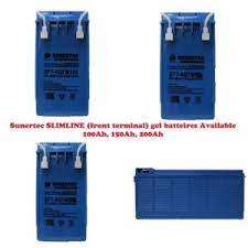 Sunertec Gel Battery 100 Ah Slim Line Gel Battery 12V -