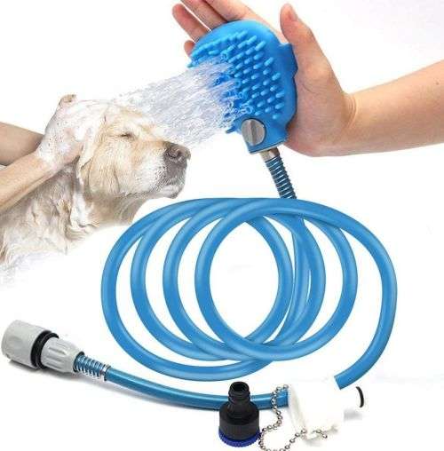 Pet Shower Head, Bathing Massage Brush Shower Head Grooming Tool for Dogs