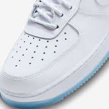 Nike Air Force 1 `07 - White and Icy blue - Size 3UK to 14UK