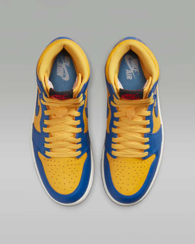 Air Jordan 1 Retro High -  Women`s Blue/Yellow - Size 2.5UK to 9.5UK