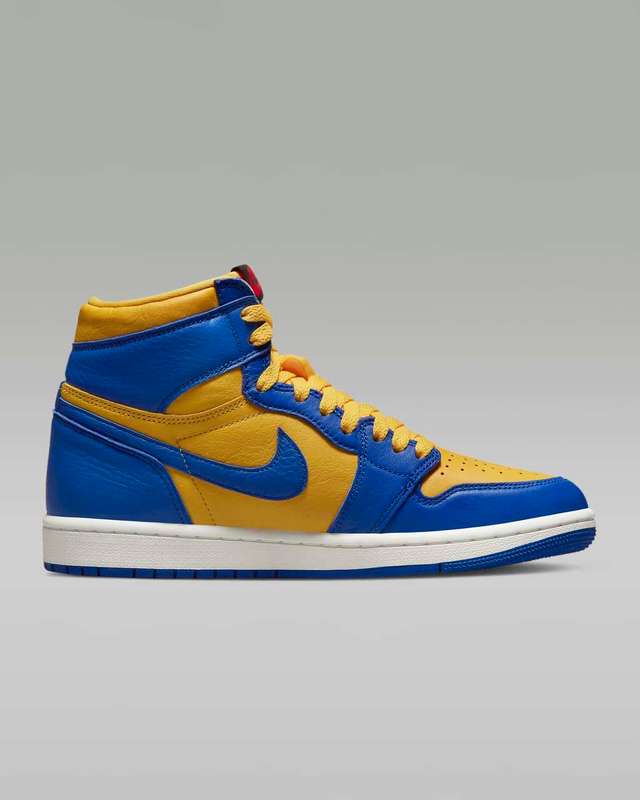 Air Jordan 1 Retro High -  Women`s Blue/Yellow - Size 2.5UK to 9.5UK