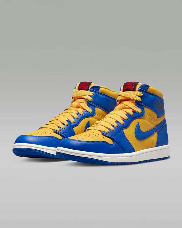 Air Jordan 1 Retro High -  Women`s Blue/Yellow - Size 2.5UK to 9.5UK