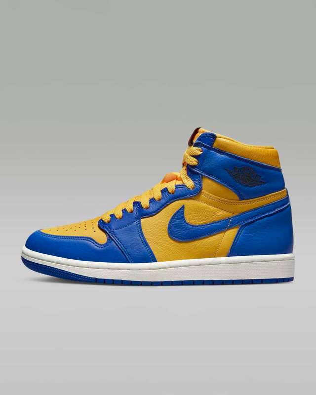Air Jordan 1 Retro High -  Women`s Blue/Yellow - Size 2.5UK to 9.5UK
