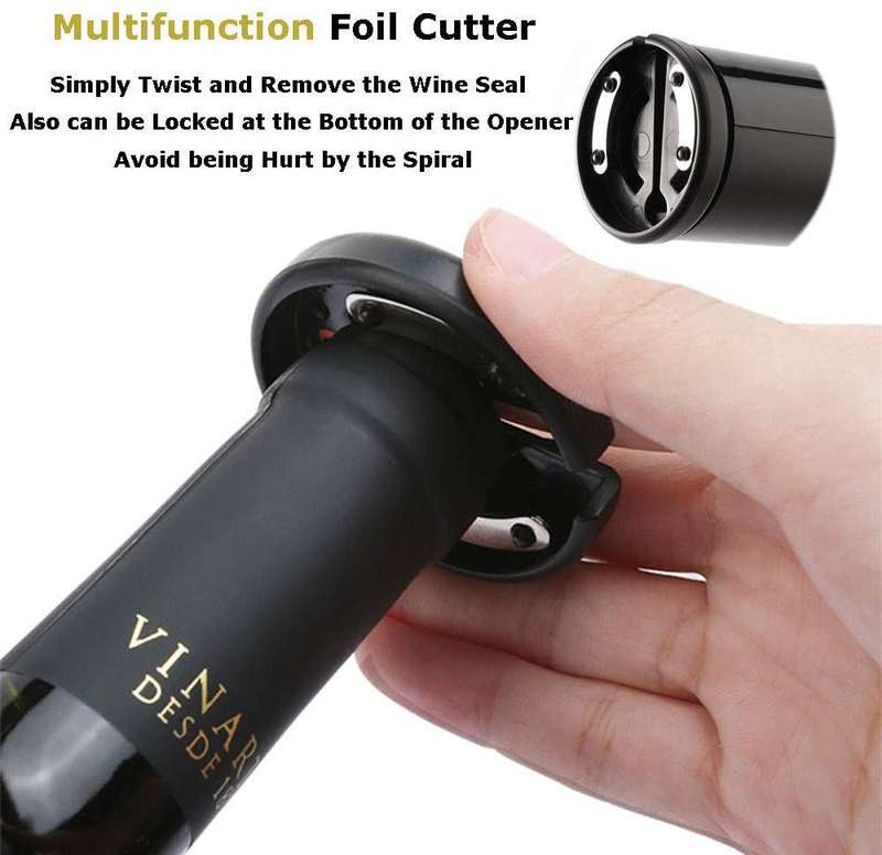 Battery Operated 4-in-1 Electric Wine Opener Set- Open, Serve & Preserve