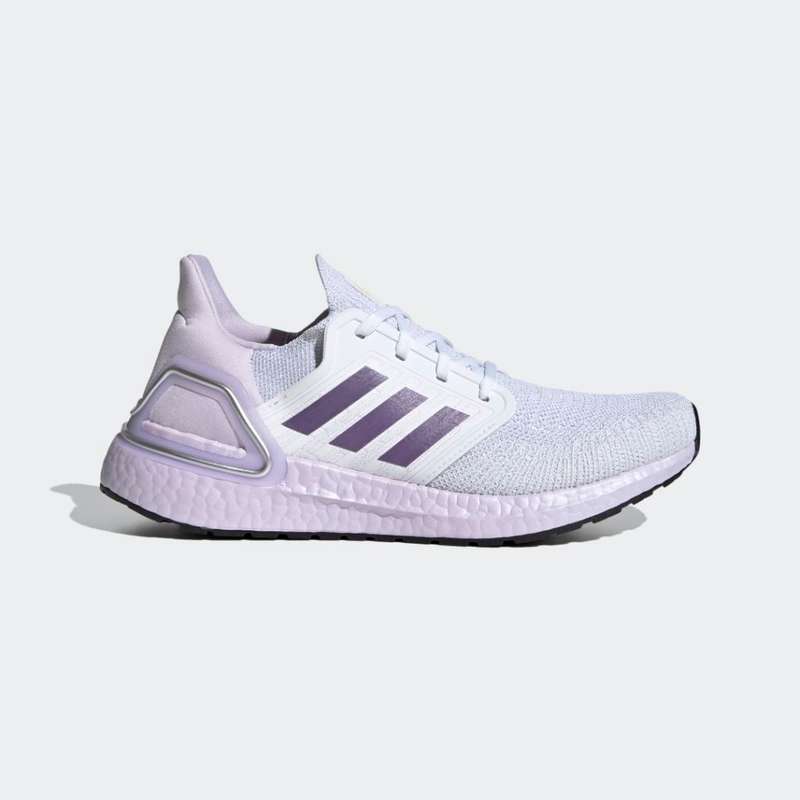 Adidas UltraBoost 20 Cloud White / Tech Purple / Purple Tint (Woman`s)  - Size 4 to 8
