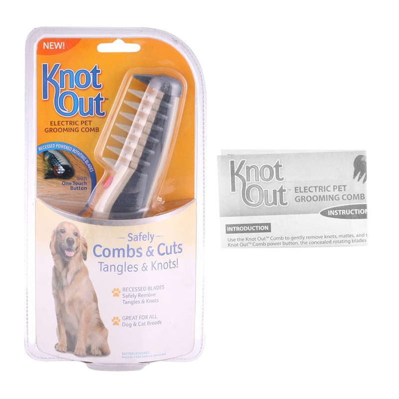 Knot Out Ultimate Pet Electrical Grooming Comb Cuts/detangles
