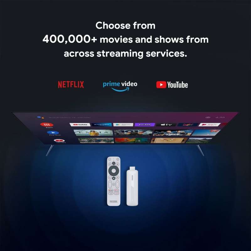 MeCool Android TV Box HD Dongle - Certified Netflix DStv Disney+ TV Stick