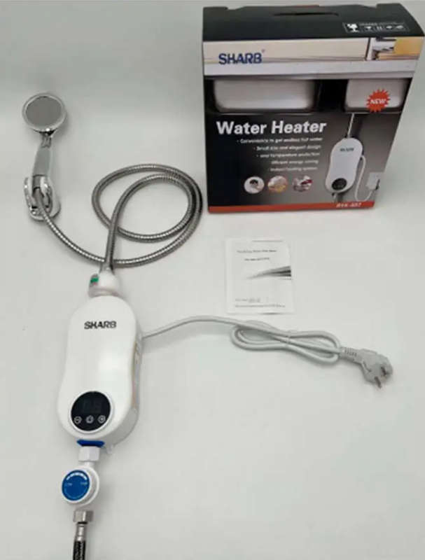 Sharb 3500W Mini Tankless Electric Water Heater - Instant water Heater for Kitchen / Bathroom Shower