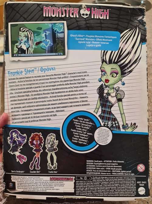 2012 Monster High GHOULS ALIVE Frankie Doll - I SPARK