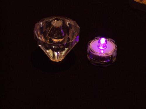 PINK SUBMERSABLE LED DIAMOND FLORA LIGHTS