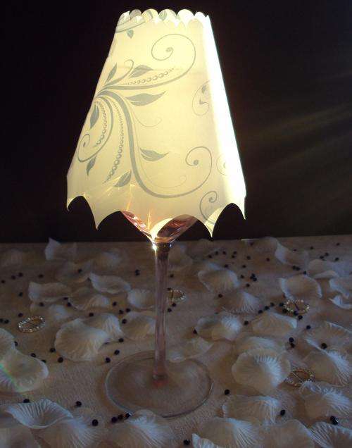 VELLUM WINE GLASS SHADES