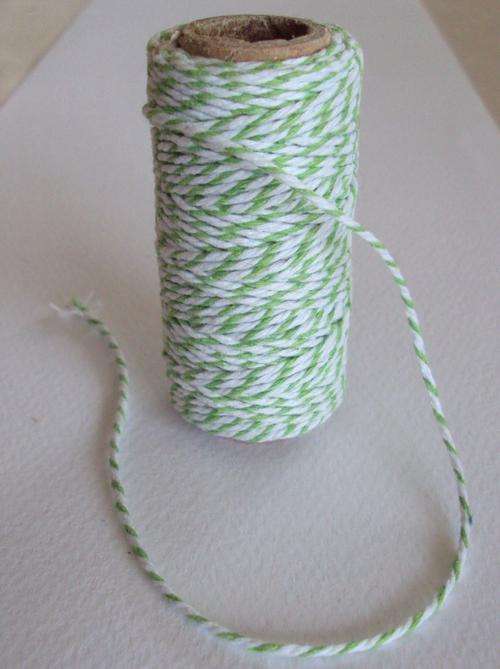 LIGHT GREEN AND WHITE BAKERS TWINE