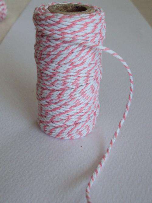 PINK AND WHITE BAKERS TWINE